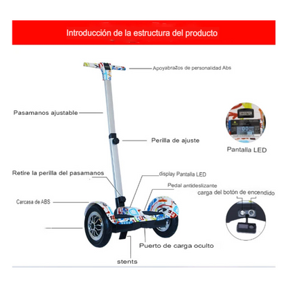 SCOOTER ELÉCTRICO SMART BALANCE DE 10"